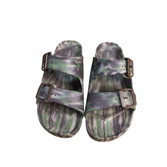 SKECHERS FOAMIES CALI BLAST CAMO SLIDE SANDALS OPEN TOE YOUTH SIZE 6 - Picture 4 of 6
